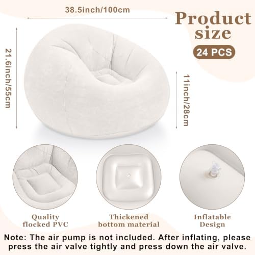 Realspring Inflatable Bean Bag Chairs - Image 3