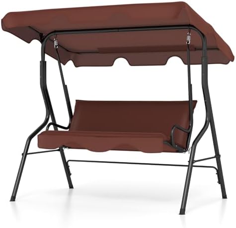 Tangkula 3 Person Porch Swing by TANGKULA