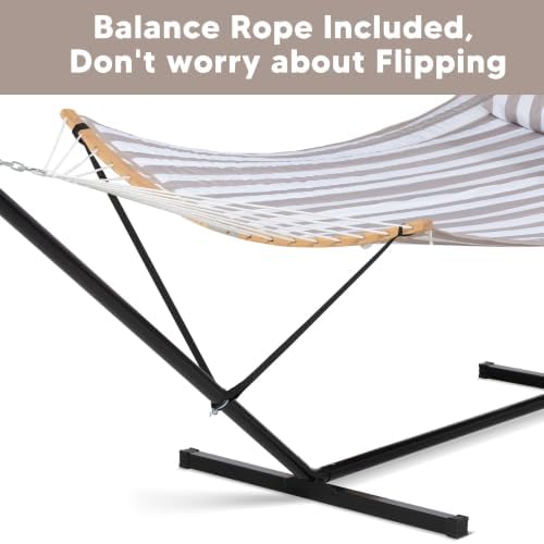 SUNCREAT Heavy Duty Standing Double Quilted Hammock - Image 3