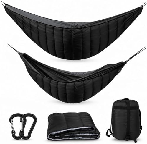 Camping Hammock Underquilt, Full Length Lightweight Insulated Quilt by MIKKUPPA