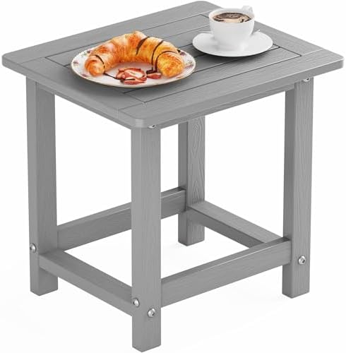 YEFU Outdoor Side Table, Weather Resistant HIPS, Maintenance Free by YEFU