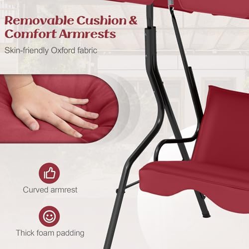 Tangkula 3 Person Porch Swing - Image 5