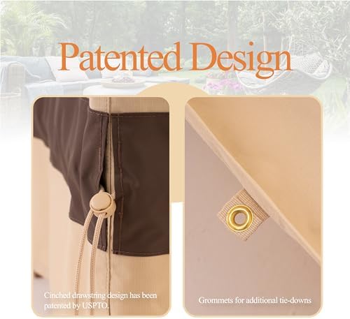 WJ-X3 Patio Furniture Cover, 108W x 84D x 31H - Image 6