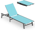 Ciokea Foldable Outdoor Lounge Chair, No Assembly Patio Chaise Lounge Outdoor by CIOKEA