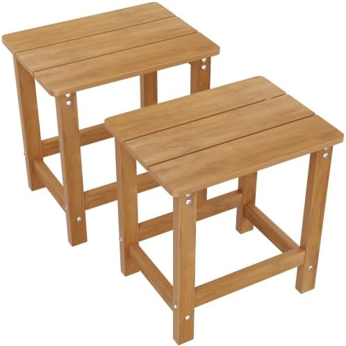 MXIMU Outdoor Side Table Set of 2, Adirondack Table, All Weather by MXIMU