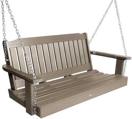 Highwood Lehigh Porch Swing, 4 Feet, Woodland Brown by highwood