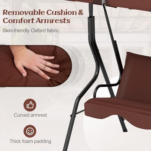 Tangkula 3 Person Porch Swing - Image 5