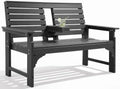 Outdoor Bench, HDPE 2-Person Garden Bench by KULAMOONLIFEHOUSE