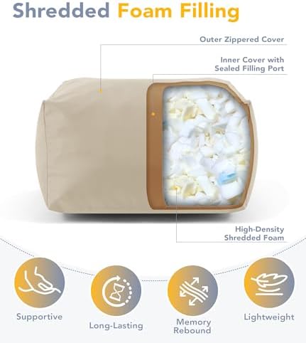 Outdoor Bean Bag Ottoman Foot Rest Rectangular - Image 3