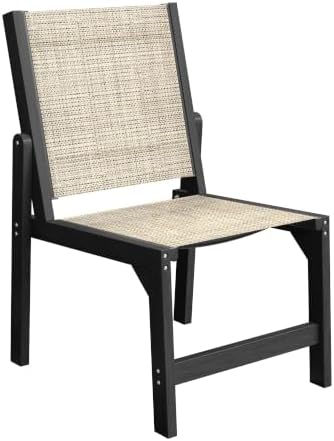 Stackable Outdoor Dining Chairs, HDPE Frame by Suunyn