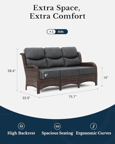 Oversized 3-Seater Outdoor Sofa - Image 2