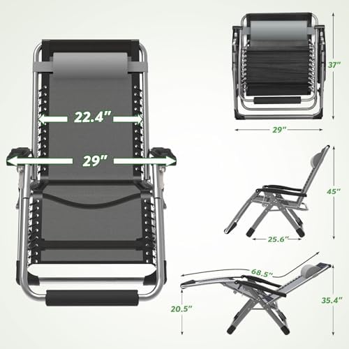29In XL Zero Gravity Chair, 440LBS - Image 3