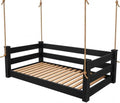 Amish Made Black Twin Bed Hanging Daybed Made in USA by EcommersifyInc