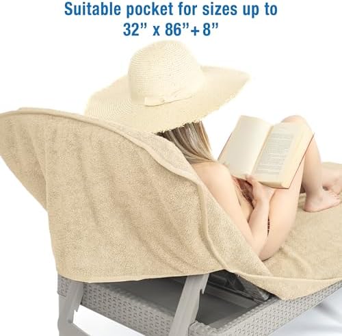 Cotton Paradise 2 Piece Lounge Chair Towels - Image 2