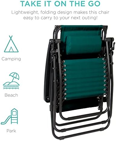 Best Choice Products Zero Gravity Chair Recliner w/ Canopy Shade - Image 4