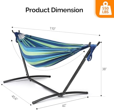 Heavy Duty 550 LBS Double Hammock - Image 2