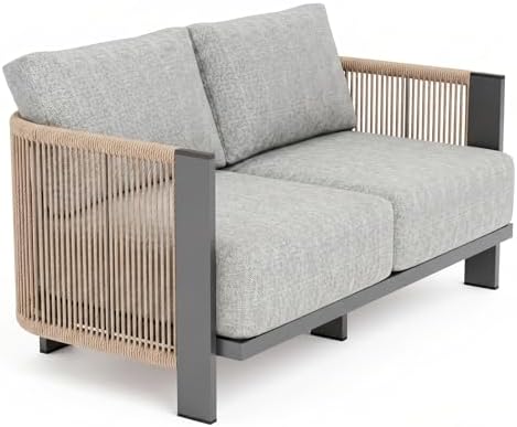 Luxury Patio Furniture Set, Cuvred Loveseat by Vexwalx