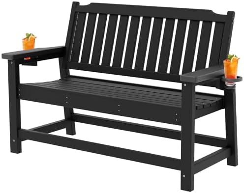 HDPE Outdoor Bench for Porch by WELYAS