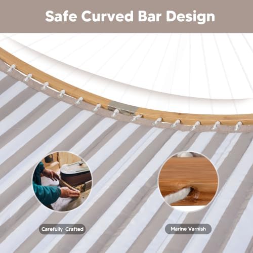 SUNCREAT Heavy Duty Standing Double Quilted Hammock - Image 6