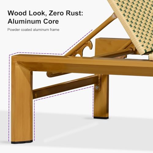 PURPLE LEAF Oversized Outdoor Lounge Chair French Set of 2 - Image 5