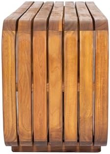 Merax Outdoor Acacia Wood Rectangular Coffee Table - Image 6