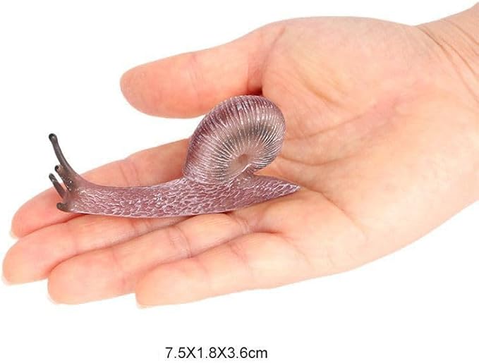 7 Pcs Snail Figurine Miniature Snail Model Realistic Animal Figurines Fairy Garden Micro Landscape Decor