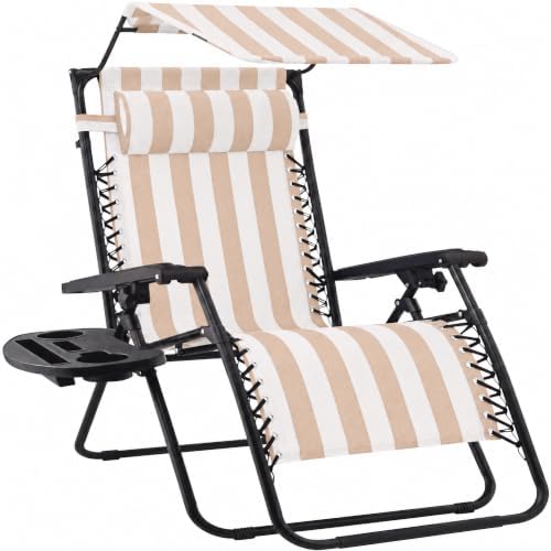 Best Choice Products Oversized Zero Gravity Chair Recliner w/ Canopy by BestChoiceProducts