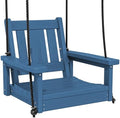 SERWALL HDPE Single Porch Swing, Heavy Duty Single Person Swing Chair by SERWALL