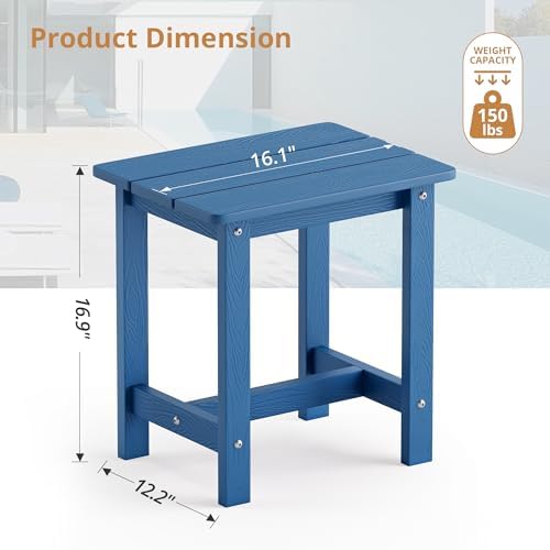 LUE BONA Small Outdoor Side Table, HDPS Adirondack Table - Image 3