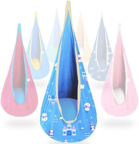 OUTREE Kids Pod Swing Seat, Cotton Sensory Swing by WelcometoOUTREEsworld