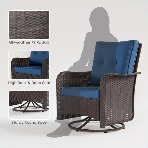 12 Pieces Outdoor Patio Furniture Set, Outdoor Sectional Furniture All Weather - Image 5