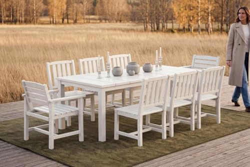 Perli™ 9-Piece Outdoor Dining Set, All-Weather HDPE Patio Furniture - Image 3