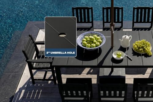 Perli™ 9-Piece Outdoor Dining Set, All-Weather HDPE Patio Furniture - Image 7