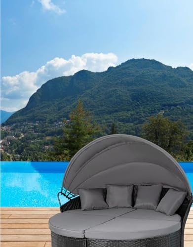 Outdoor Round 66" Daybed Replacement 4 in 1 Cushion Cover - Image 5