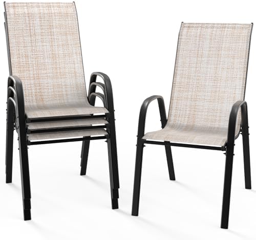 VINGLI Patio Chairs Set of 4 by VINGLI