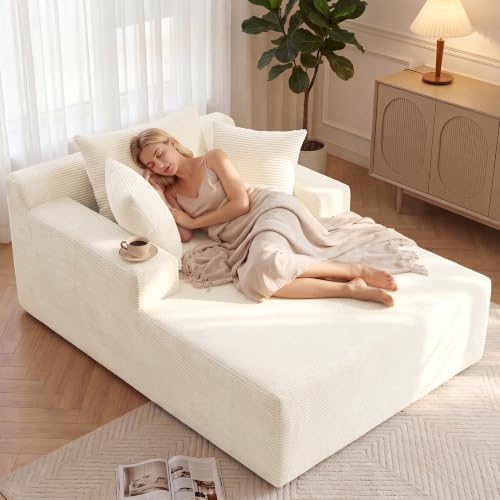 66" Chaise Lounge Chair Indoor, Oversized Boneless Lounge Chair by GRUSIGN