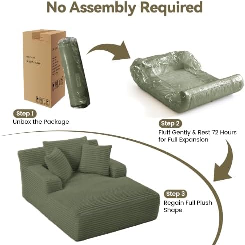 66”Oversized Chaise Lounge Chair Indoor - Image 6