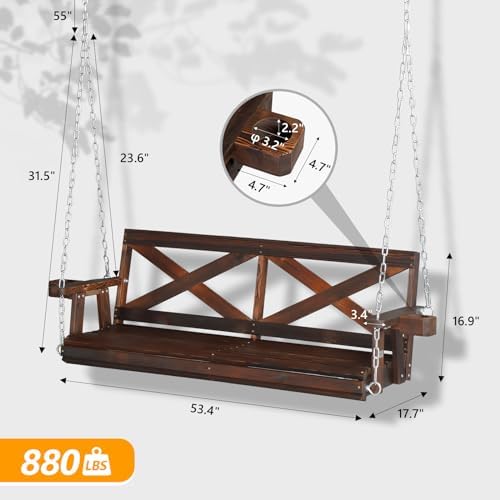 VINGLI 5 FT Porch Swing Outdoor - Image 4
