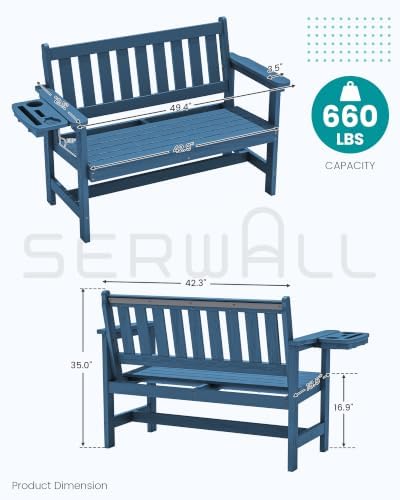 SERWALL HDPE Outdoor Bench - Image 3