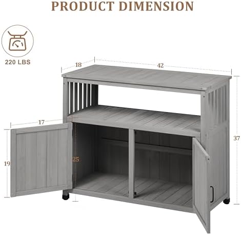 Mederlo Wooden Patio Bar Table - Image 3