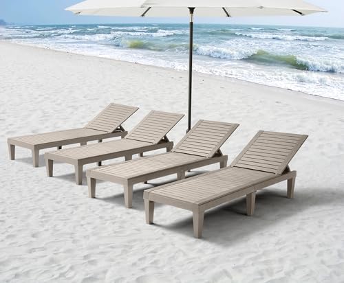 Nestl Lounge Chair Outdoor, Tanning Chair, Chaise Lounge Outdoor Set of 4 - Image 2