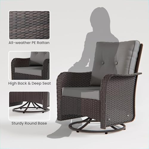 13 Pieces Outdoor Patio Furniture Set, Outdoor Sectional Furniture - Image 6