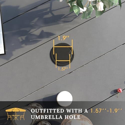 VICLLAX 63" Outdoor Round Patio Table - Image 5