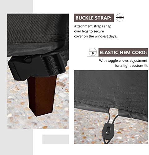 ULTCOVER Waterproof Patio Ottoman Cover 24L x 24W x 18H in - Image 4