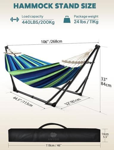 ANYOO 2-in-1 Hammock & Chair Stand - Image 3