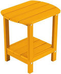 nalone Adirondack Side Table 16.5" Outdoor Side Tables HDPE Plastic Double by NALONE