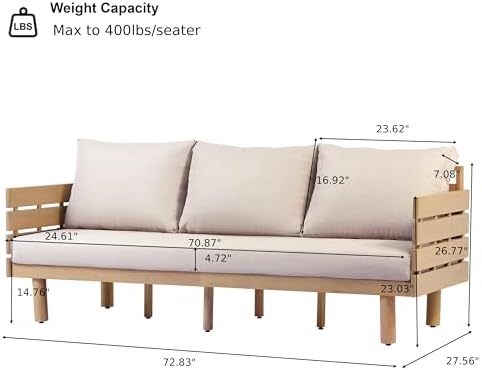 Mid-Century Modern Outdoor Sofa - Image 2
