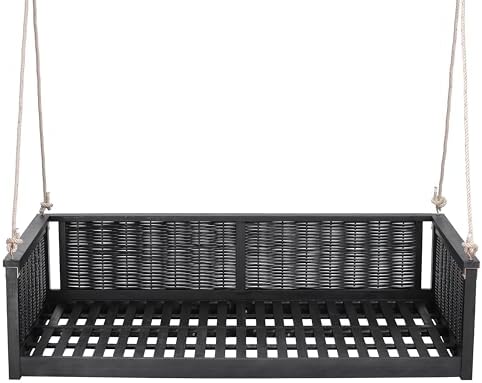 LUMISOL Porch Rattan Swing Frame - Image 7