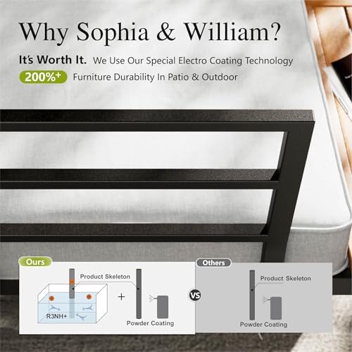 Sophia & William 6-Piece Metal Patio Sofa Sectional Set - Image 7