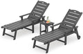LUE BONA Outdoor Chaise Lounge Chairs, 5-Position by LUEBONA